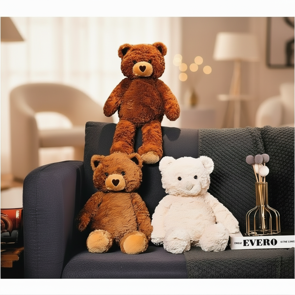 Heartwarming Huggable Bear Plush - Ultra-Soft Short Plush Toy | Perfect Gift for All Ages