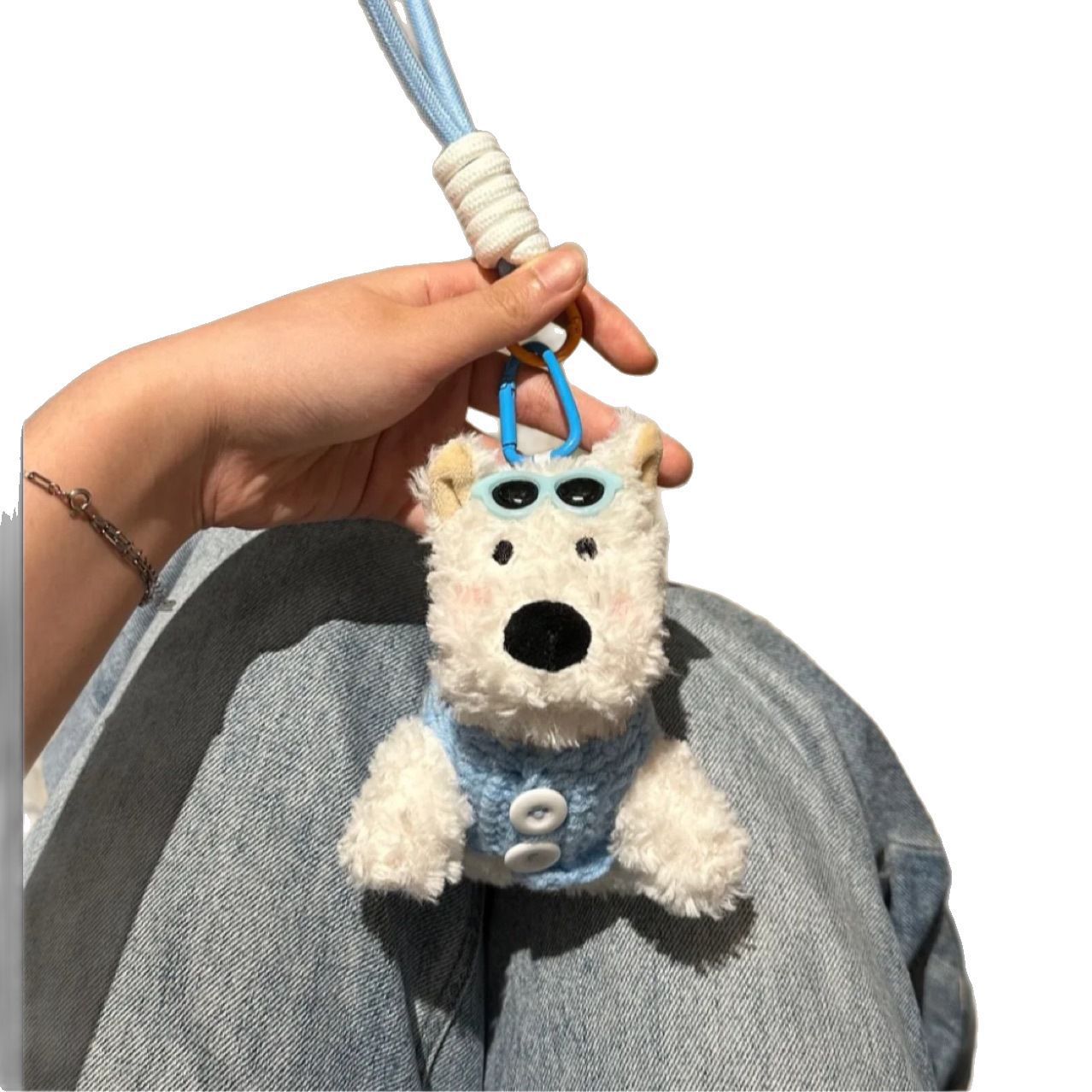 Whiwo™ Cute Westie Dog Plush Keychain | Mini Emotional Buddy Toy