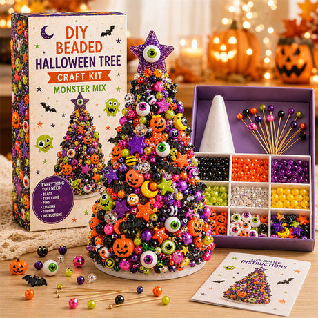 DIY Beaded Holiday Craft Kit – Christmas & Halloween Designs