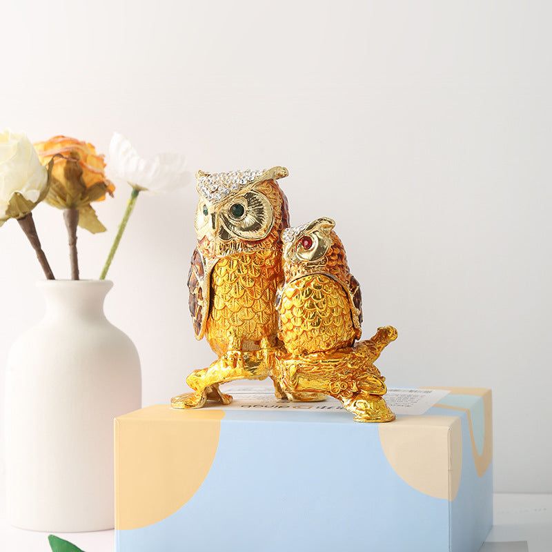 Enamel Jewelry Trinket Box – Creative Metal Gift for Rings & Keepsakes