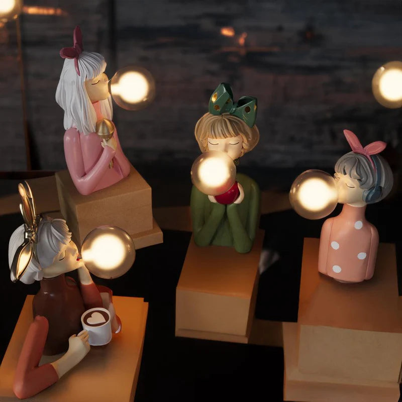 [NEW] Lovely Bubble Girls Table Lamp