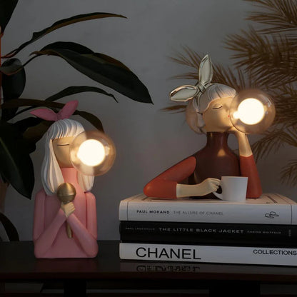 [NEW] Lovely Bubble Girls Table Lamp