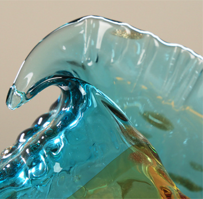 Seashell - Hand Blown Glass Coastal Unique Ocean Shell Conch Art Figurines