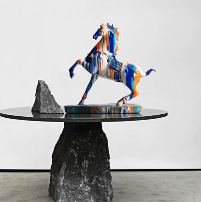 Elegant Resin Horse Statue - Beautiful Home Decor for Living Room, Perfect Housewarming Gift