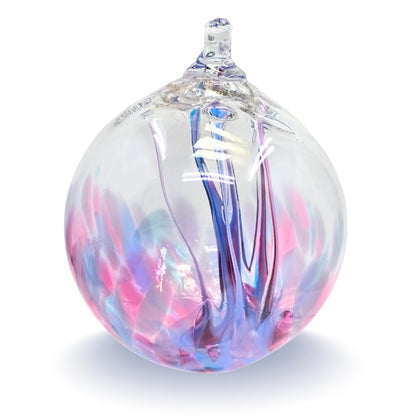 Luke Adams Handmade Glass Gazing Balls for Garden – Hand Blown Glass Gazing Ball for Yard Décor – Decorative Garden Globe (Wildflower)