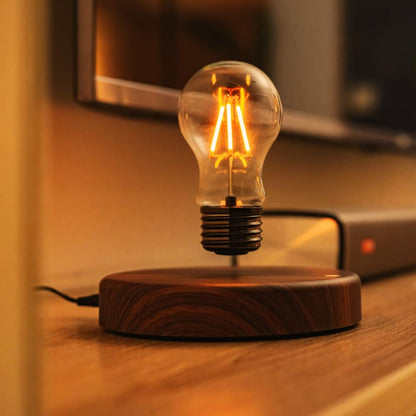 Levitating Bulb Lamp, Magnetic Floating Night Light for Desk Decor