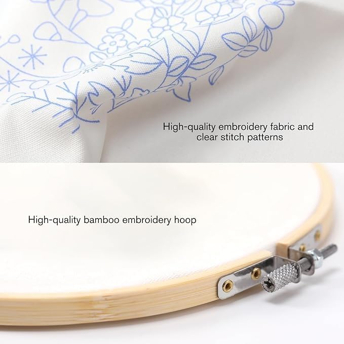 Embroidery Kit DIY for Adult Beginner