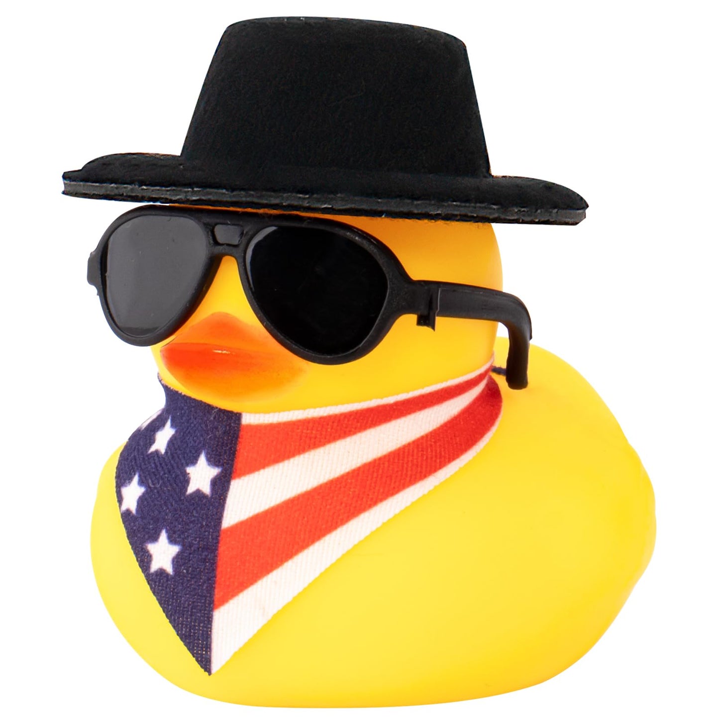 Rubber Duck Car Ornaments Yellow Duck Car Dashboard Decorations with Propeller Helmet for Christmas Decor and Home Decorations for Adults (U-Black)