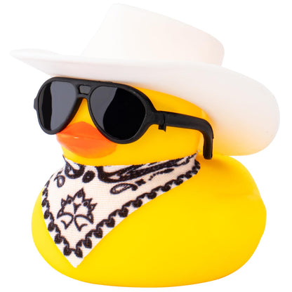 Rubber Duck Car Ornaments Yellow Duck Car Dashboard Decorations with Propeller Helmet for Christmas Decor and Home Decorations for Adults (U-Black)