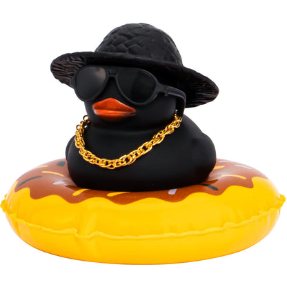 Pink Rubber Duck, Heart-Shaped Sunglasses Rubber Ducks for Cars, Funny and Cool as Car Ornament Gifts, Pink Cowboy Hat