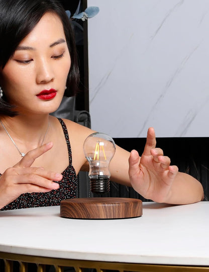 Levitating Bulb Lamp, Magnetic Floating Night Light for Desk Decor