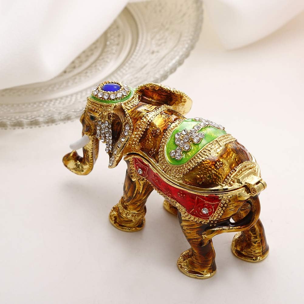 Enamel Animal Trinket Box – Elephant & More Designs