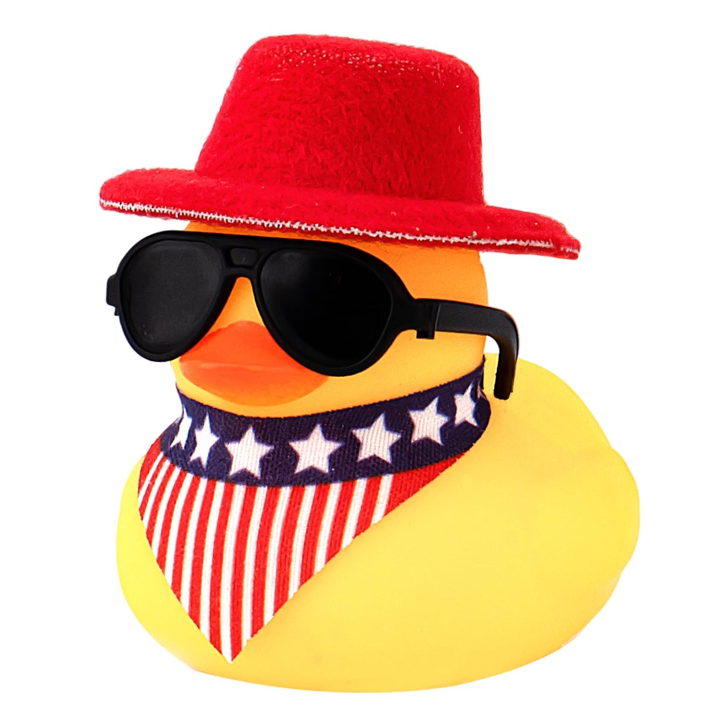 Rubber Duck Car Ornaments Yellow Duck Car Dashboard Decorations with Propeller Helmet for Christmas Decor and Home Decorations for Adults (U-Black)