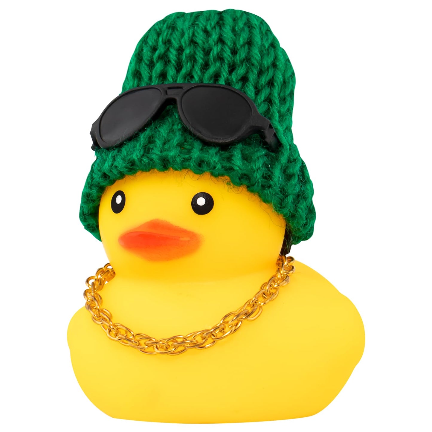 Rubber Duck Car Ornaments Yellow Duck Car Dashboard Decorations with Propeller Helmet for Christmas Decor and Home Decorations for Adults (U-Black)