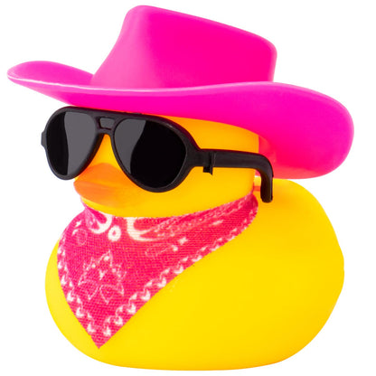 Rubber Duck Car Ornaments Yellow Duck Car Dashboard Decorations with Propeller Helmet for Christmas Decor and Home Decorations for Adults (U-Black)