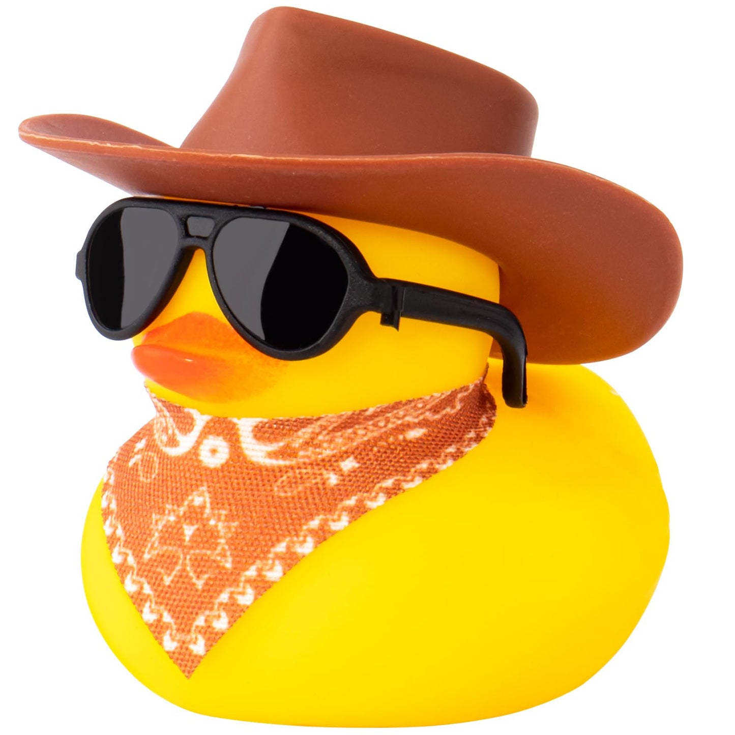 Rubber Duck Car Ornaments Yellow Duck Car Dashboard Decorations with Propeller Helmet for Christmas Decor and Home Decorations for Adults (U-Black)