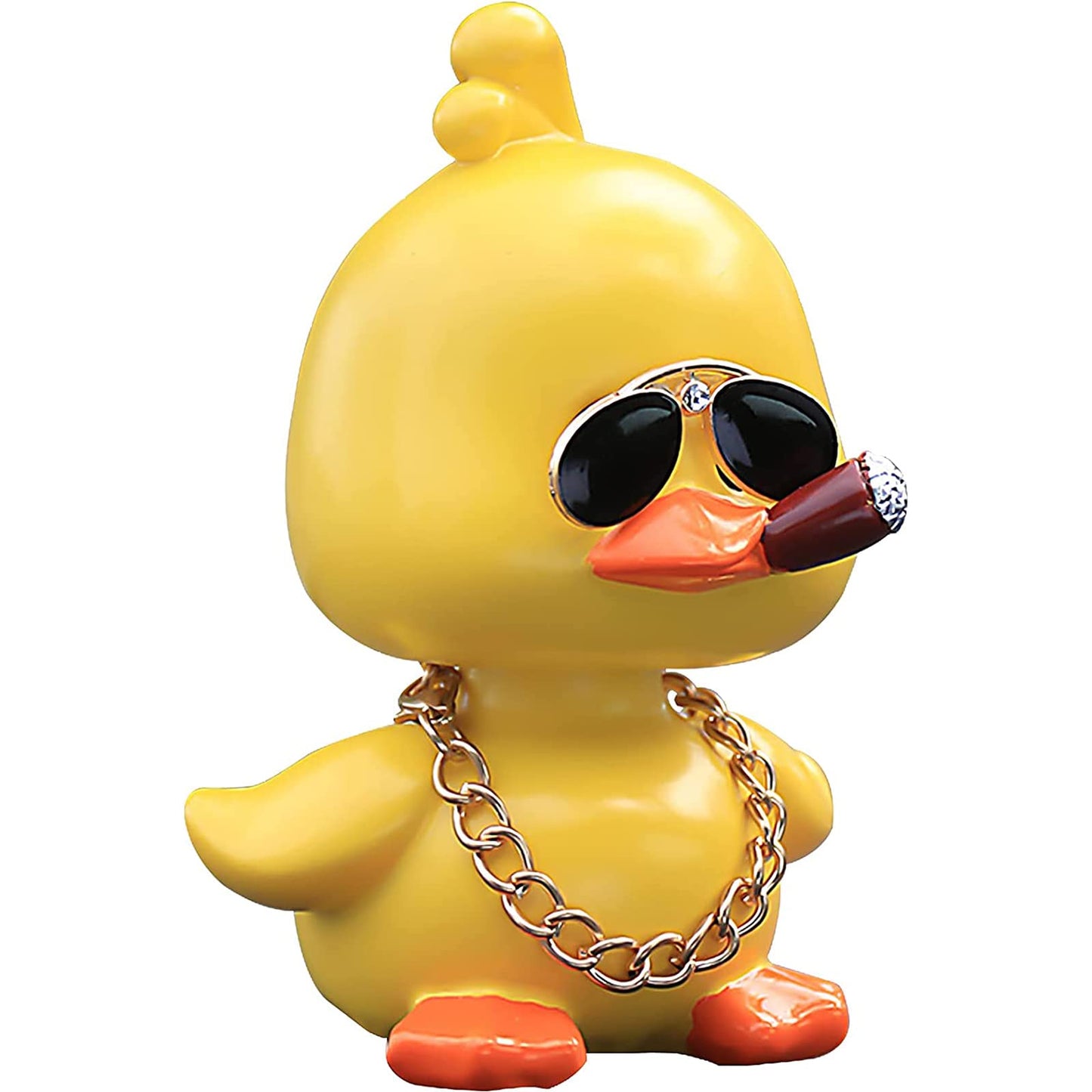 Cute Yellow Duck Car Ornaments Cool Duck Car Dashboard Decorations Shaking Head Doll