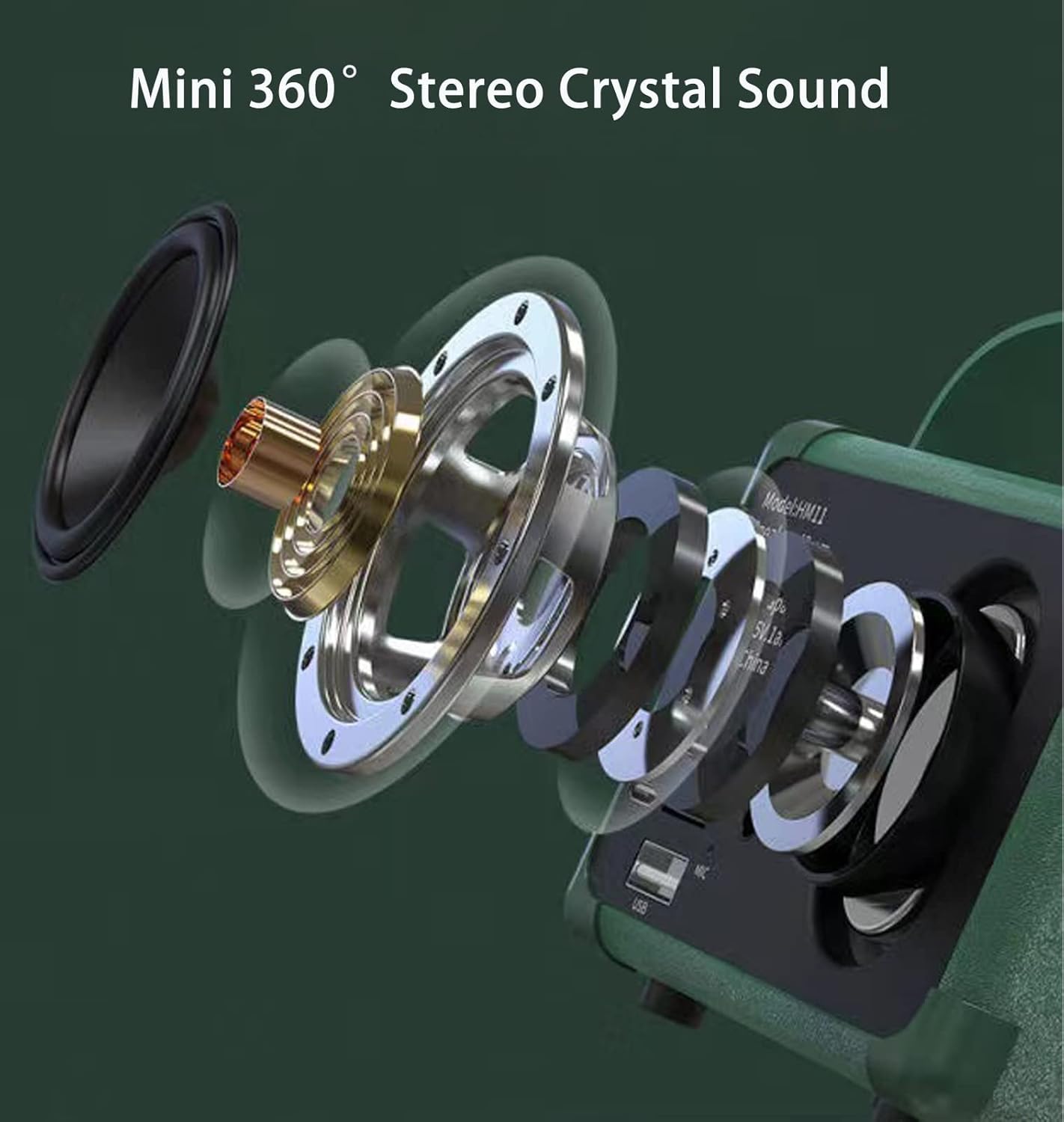 Retro Bluetooth Speaker - Vintage Style Wireless Speaker with Rich Bass