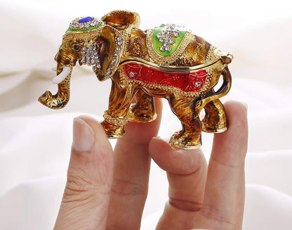 Enamel Animal Trinket Box – Elephant & More Designs