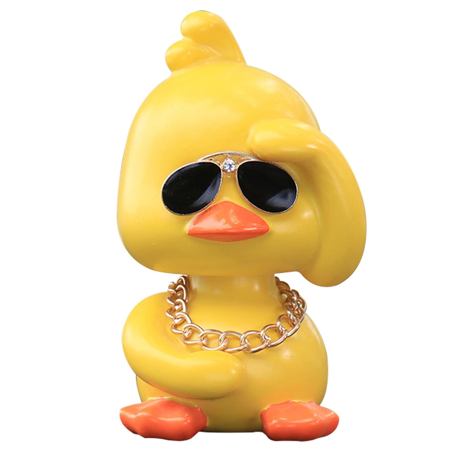 Cute Yellow Duck Car Ornaments Cool Duck Car Dashboard Decorations Shaking Head Doll