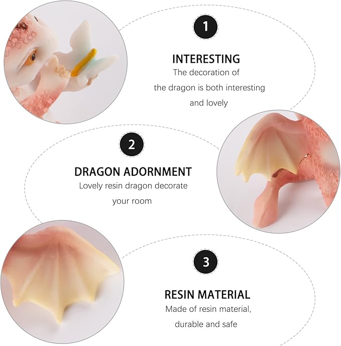 Cute Mini Flying Dragon Ornaments Home Decoration
