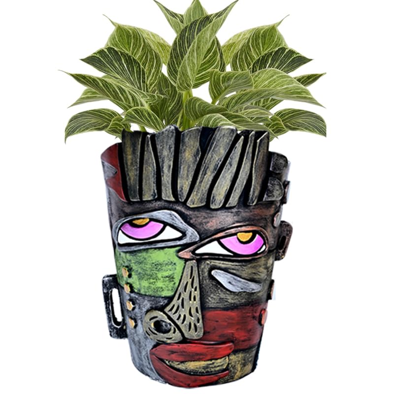 Midogaigai Abstract Face Planter Pots for Indoor Plants&Flowers Home Decor