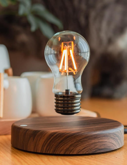 Levitating Bulb Lamp, Magnetic Floating Night Light for Desk Decor