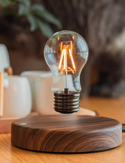 Levitating Bulb Lamp, Magnetic Floating Night Light for Desk Decor