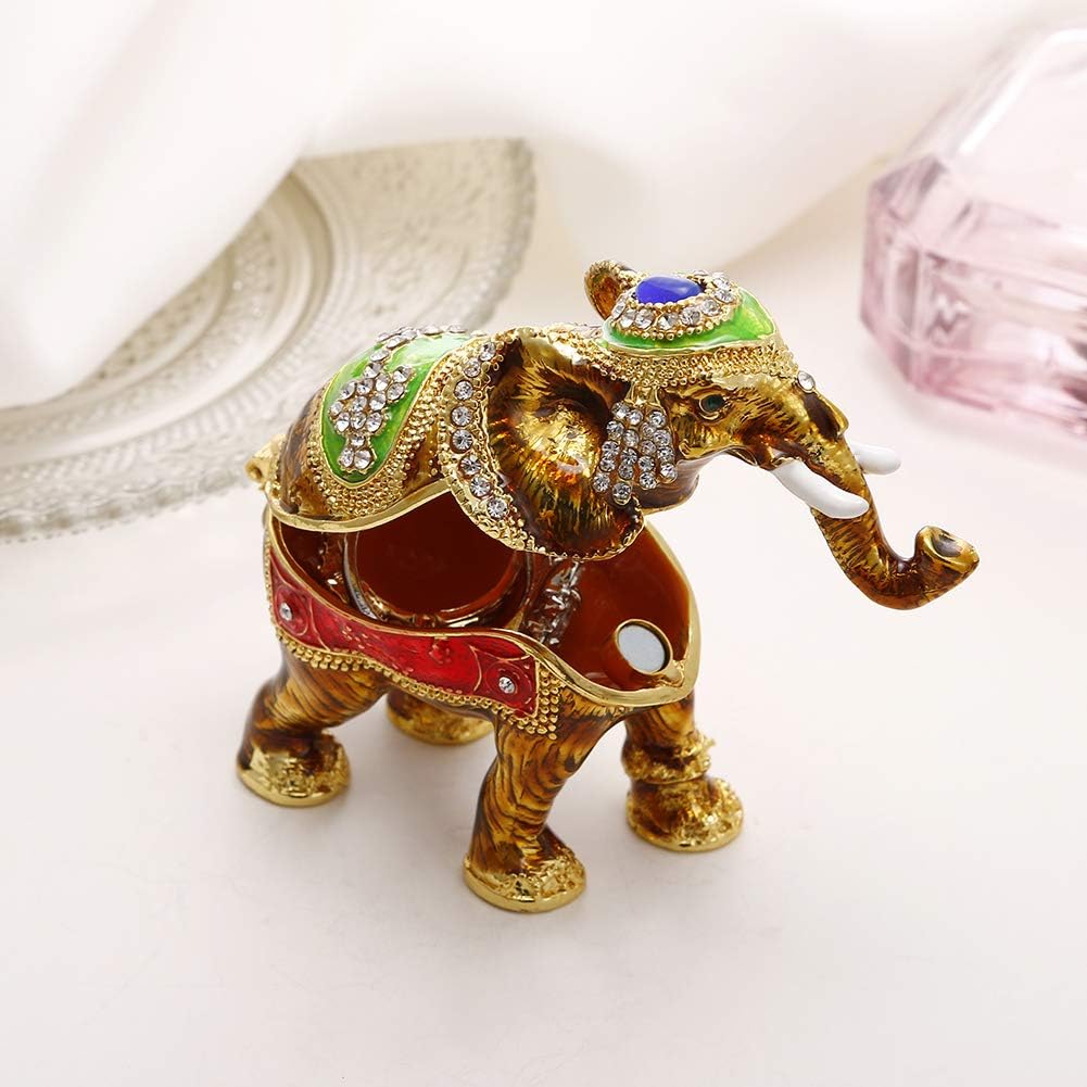Enamel Animal Trinket Box – Elephant & More Designs