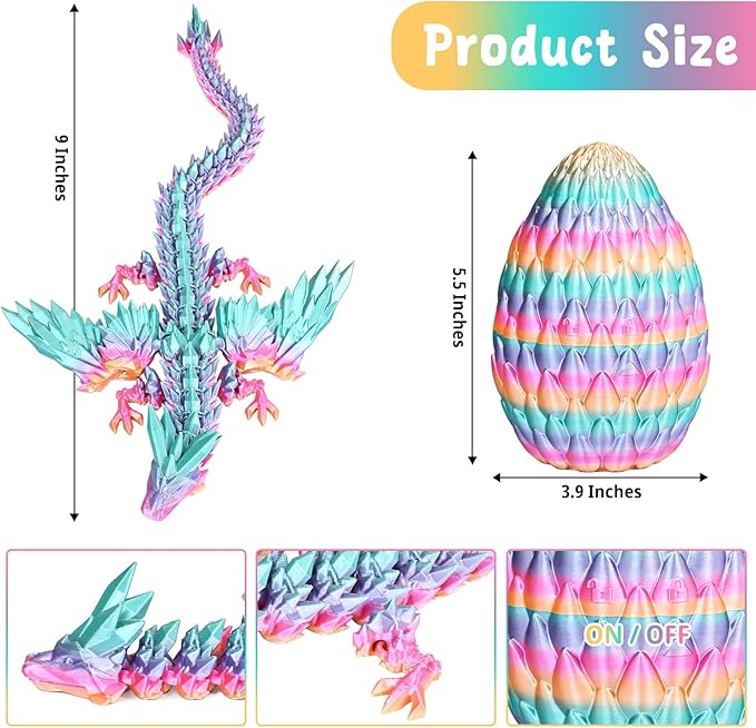 Flying Dragon Eggs - 3D Printed Dragon Egg - Home Decor, Creative Ornaments