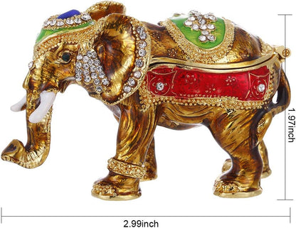 Enamel Animal Trinket Box – Elephant & More Designs