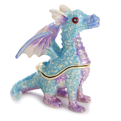 Enamel Dragon & Animal Keepsake Trinket Boxes