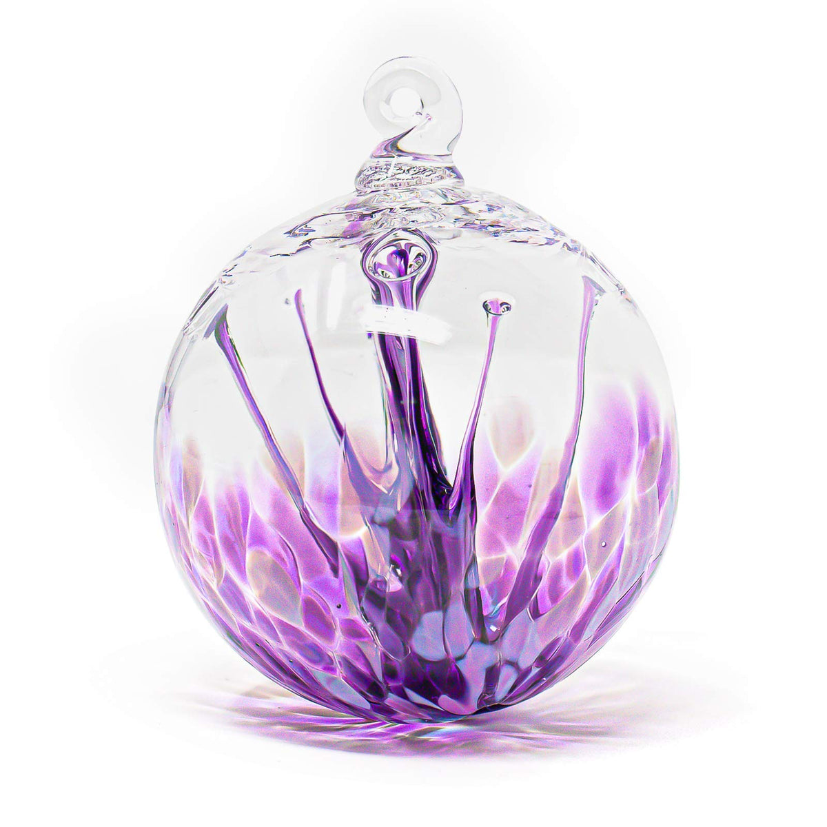 Luke Adams Handmade Glass Gazing Balls for Garden – Hand Blown Glass Gazing Ball for Yard Décor – Decorative Garden Globe (Wildflower)