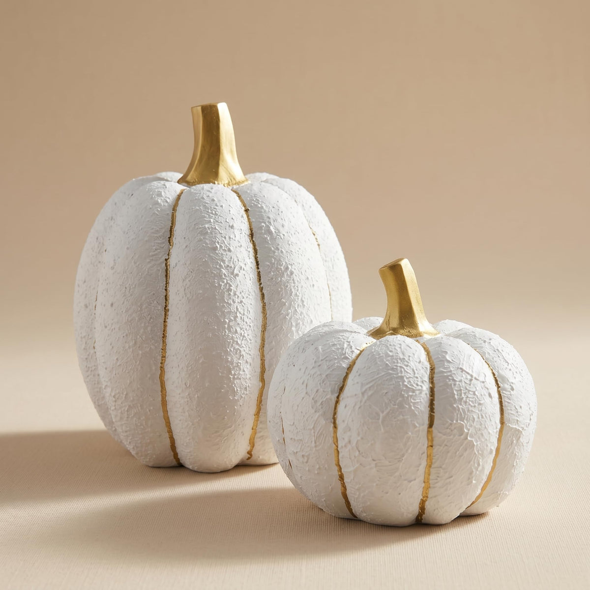 Pumpkin Decor Fall Decoration, Resin Gold Pumpkins for Decorating