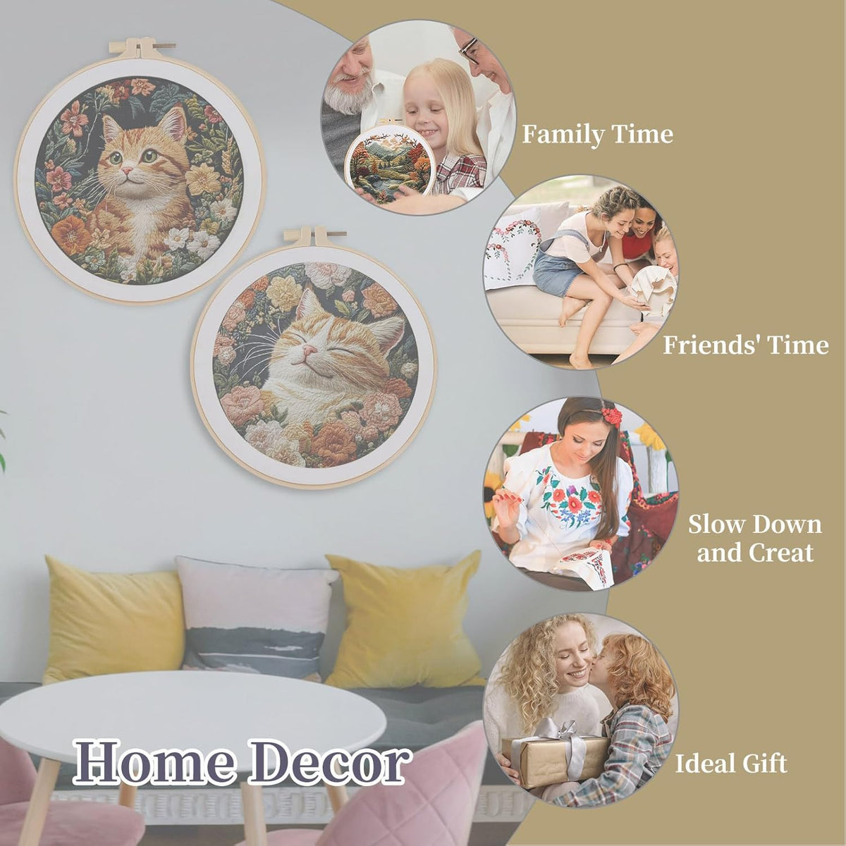 Embroidery Kit DIY for Adult Beginner