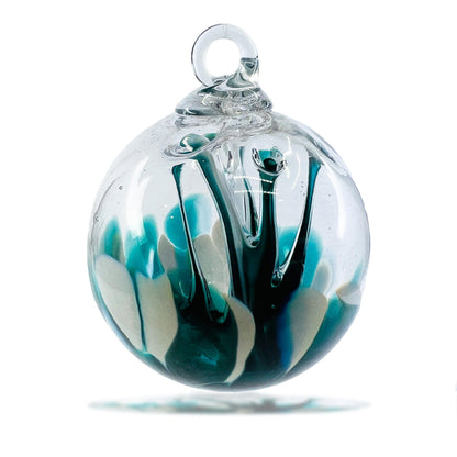 Luke Adams Handmade Glass Gazing Balls for Garden – Hand Blown Glass Gazing Ball for Yard Décor – Decorative Garden Globe (Wildflower)