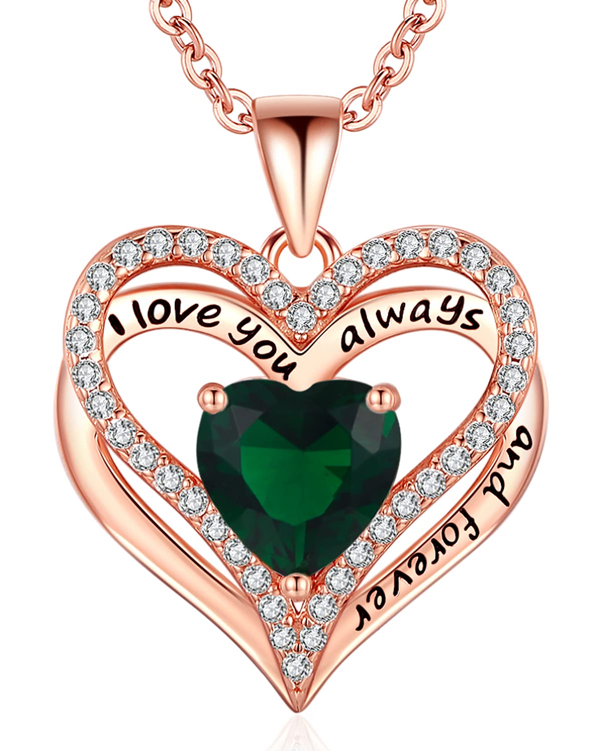 925 Silver Heart Love Necklace Women, Wife Anniversary Jewelry Gift for Her