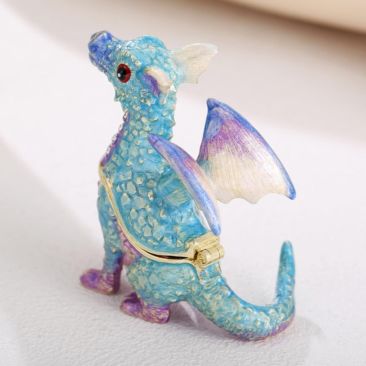 Enamel Dragon & Animal Keepsake Trinket Boxes