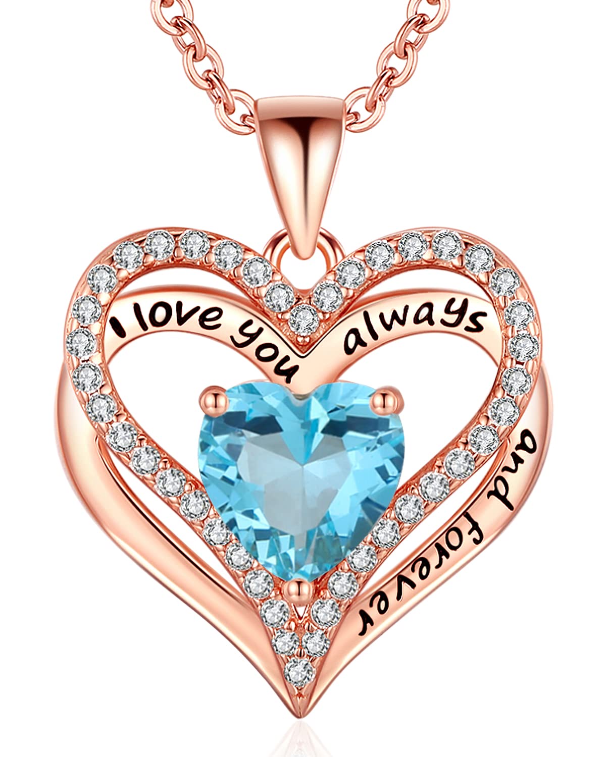 925 Silver Heart Love Necklace Women, Wife Anniversary Jewelry Gift for Her