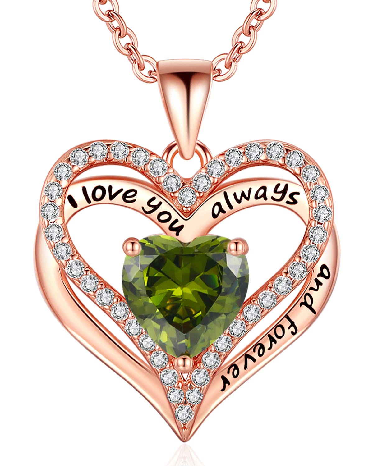 925 Silver Heart Love Necklace Women, Wife Anniversary Jewelry Gift for Her