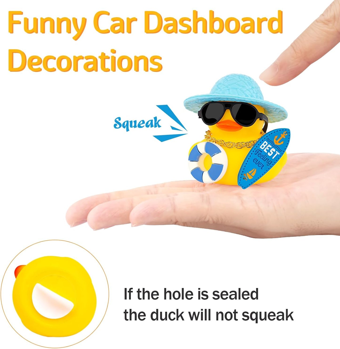 Summer Beachy Vacation Duckies, Tropical Paradise Rubber Duck Beach Surfing Ocean Voyage Rubber Ducks (Yellow, Coconut Drink, Palm Tree)