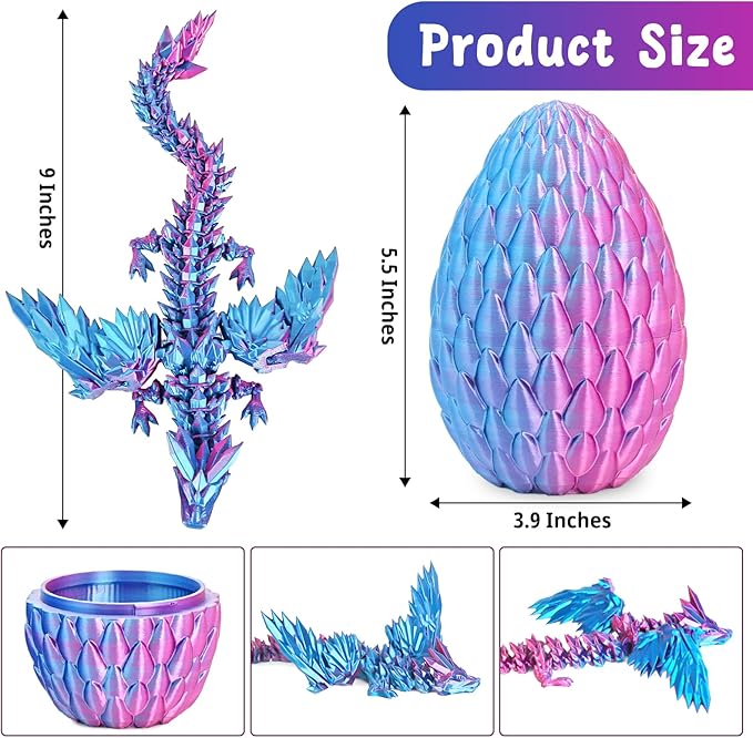 Flying Dragon Eggs - 3D Printed Dragon Egg - Home Decor, Creative Ornaments