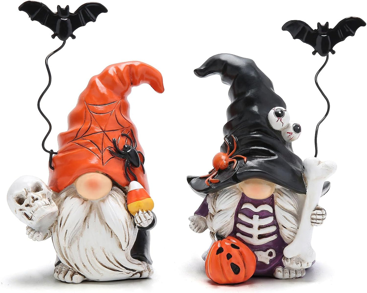 Hodao Halloween Gnome Set of 2, Spooky Fall Home Decor