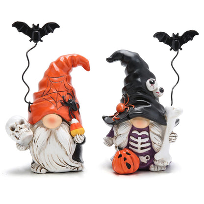 Hodao Halloween Gnome Set of 2, Spooky Fall Home Decor