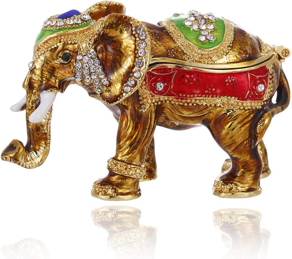 Enamel Animal Trinket Box – Elephant & More Designs