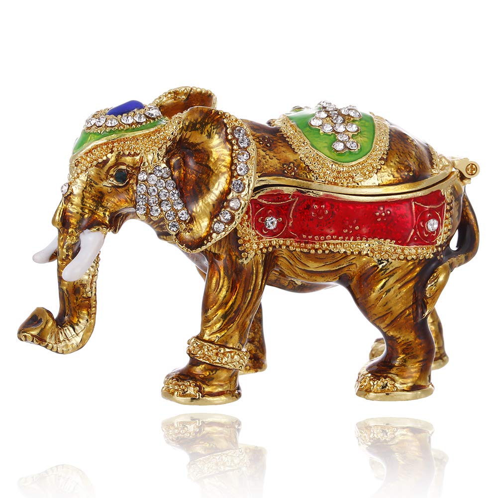Enamel Animal Trinket Box – Elephant & More Designs