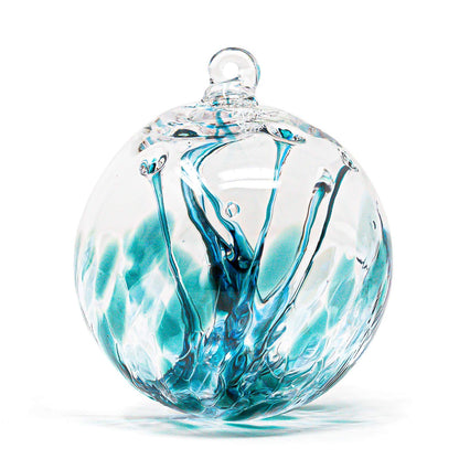 Luke Adams Handmade Glass Gazing Balls for Garden – Hand Blown Glass Gazing Ball for Yard Décor – Decorative Garden Globe (Wildflower)