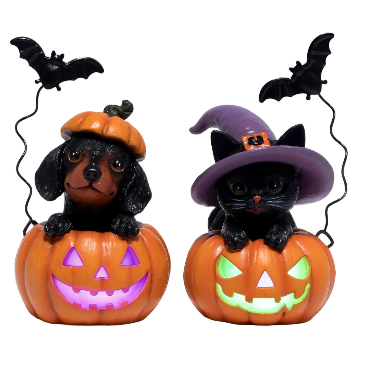 Hodao Halloween Gnome Set of 2, Spooky Fall Home Decor