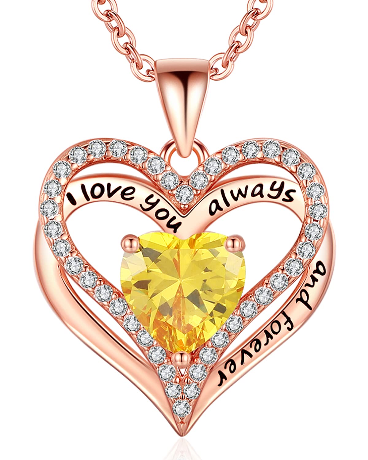 925 Silver Heart Love Necklace Women, Wife Anniversary Jewelry Gift for Her