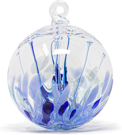 Luke Adams Handmade Glass Gazing Balls for Garden – Hand Blown Glass Gazing Ball for Yard Décor – Decorative Garden Globe (Wildflower)